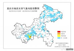 重庆发布地质灾害橙色预警